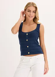 Strikket topp med metallic effekt, bonprix