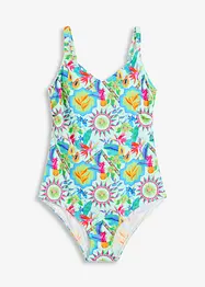 Badedrakt med V-hals, bonprix