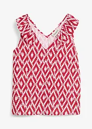 Ermeløs bluse i lett viskose, bonprix