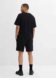 T-skjorte og shorts i formstabil, økologisk bomull (2-delt sett), bonprix