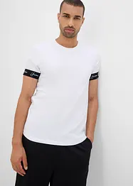 T-skjorte i ren økologisk bomull, Slim Fit, bonprix