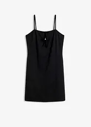 Minikjole med detalj i imitert skinn, bonprix