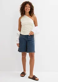 Bermudashorts i denim Mid Waist, bonprix