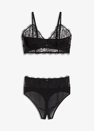 Bustier+stringtruse ouvert (2-delt sett), bonprix