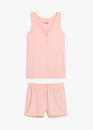 Shorty-pyjamas i mykt ribbet materiale, bonprix