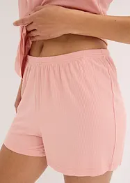 Shorty-pyjamas i mykt ribbet materiale, bonprix