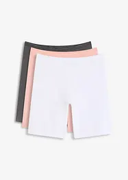 Lang dameboxer (3-pack) med økologisk bomull, bonprix