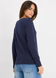 Langermet topp (2-pack), bonprix