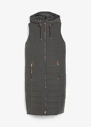 Lang, vattert vest, bonprix