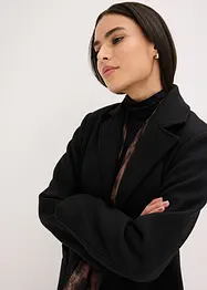 Lang kåpe i ull-stil, bonprix