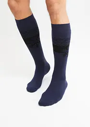 Termoknestrømper med myk frotté på innsiden og økologisk bomull (3-pack), bonprix