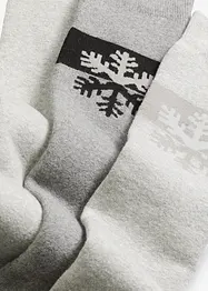 Termoknestrømper med myk frotté på innsiden og økologisk bomull (3-pack), bonprix