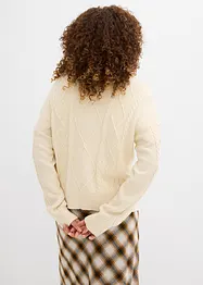 Cardigan med knyting, bonprix