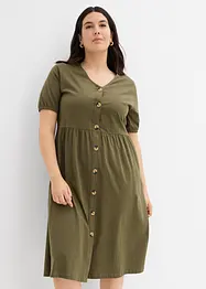 Midikjole i 100% bomull, bonprix