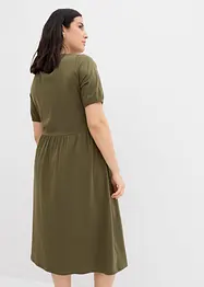 Midikjole i 100% bomull, bonprix