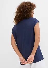 Lang topp av 100% økologisk bomull (2-pack), bonprix