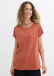 Ledig topp med blonder, bonprix