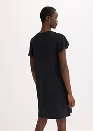 Trikotkjole med chiffonermer, bonprix