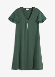 Trikotkjole med chiffonermer, bonprix