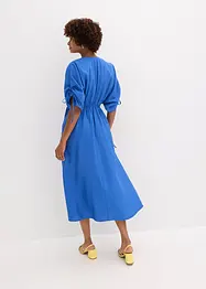 Maxikjole med vide ermer av strukturert materiale, bonprix