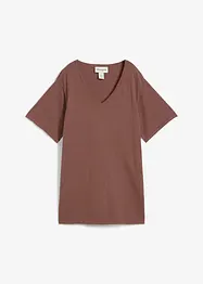 Finstrikket topp med lin, bonprix