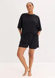 Oversized kort pyjamas av myk modal, bonprix
