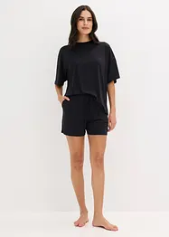 Oversized kort pyjamas av myk modal, bonprix