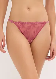 Tangatruse med string og blomsterblonder, bonprix