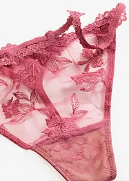 Tangatruse med string og blomsterblonder, bonprix