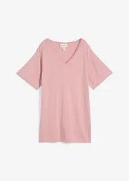Finstrikket topp med lin, bonprix