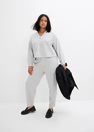 Sweatjakke av lett viskosemiks med glans, bonprix