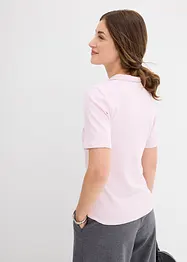 Ribbet poloskjorte, bonprix