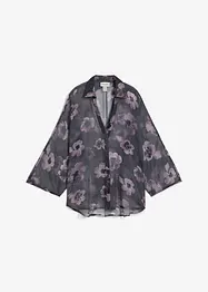 Oversized skjorte i luftig chiffon, bonprix