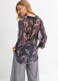 Oversized skjorte i luftig chiffon, bonprix