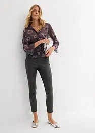 Stretchbukse med glanseffekt, bonprix