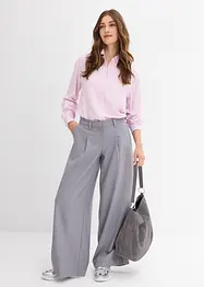Skjortebluse av myk viskose, bonprix