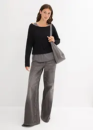 Singlet og langermet topp (sett i 2 deler) av jersey, bonprix