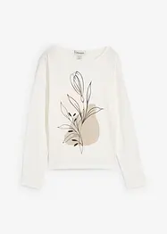 Langermet topp i 100% bomull, bonprix