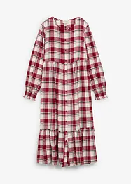 Midikjole i flanell, bonprix