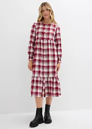 Midikjole i flanell, bonprix