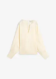 Bluse i viskosemiks med lett glans, bonprix