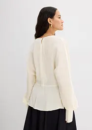 Bluse i viskosemiks med lett glans, bonprix