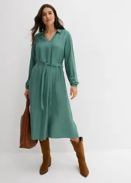 Midikjole i lett viskose, bonprix