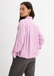 Satengbluse i viskosemiks, bonprix