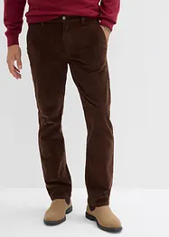 Relaxed Fit-kordfløyelsbukse med stretch, Straight, bonprix