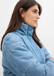 Vattert jakke i denim, bonprix