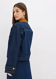 Jeansjakke med cordkrage, bonprix