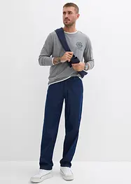 Langermet topp med kanter i kontrastfarge, bonprix