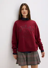 Oversized sweatshirt i 100% bomull, bonprix