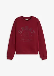 Oversized sweatshirt i 100% bomull, bonprix